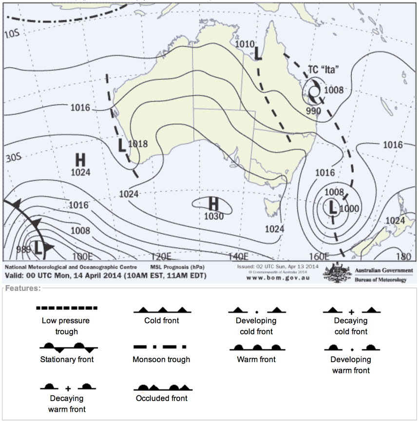 Perth Synoptic Chart